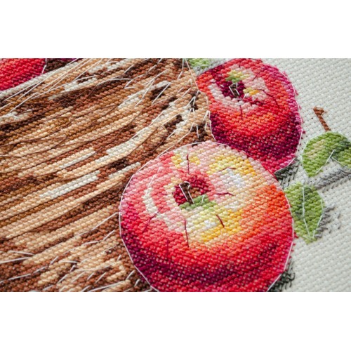 Cross-stitch kits Bulk apples (Deco Scenes), AH-250  від Абрис Арт - купити з доставкою ✿ Найкраща ціна від виробника ✿ Оптом та в роздріб ✿ Придбати Big kits for cross stitch embroidery