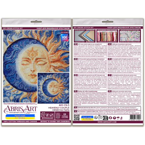 Cross-stitch kits Heavenly Couple (Deco Scenes), AH-265  від Абрис Арт - купити з доставкою ✿ Найкраща ціна від виробника ✿ Оптом та в роздріб ✿ Придбати Big kits for cross stitch embroidery