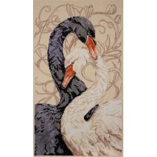 Cross-stitch kits Swans of love (Deco Scenes)