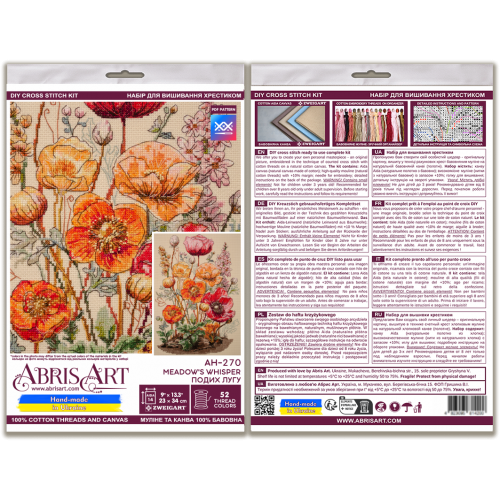 Cross-stitch kits Meadow`s Whisper (Deco Scenes), AH-270  від Абрис Арт - купити з доставкою ✿ Найкраща ціна від виробника ✿ Оптом та в роздріб ✿ Придбати Big kits for cross stitch embroidery