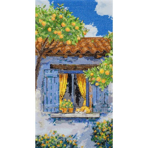 Cross-stitch kits Mediterranean reverie (Landscapes), AH-291  від Абрис Арт - купити з доставкою ✿ Найкраща ціна від виробника ✿ Оптом та в роздріб ✿ Придбати Big kits for cross stitch embroidery