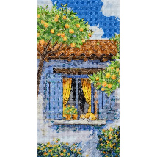 Cross-stitch kits Mediterranean reverie (Landscapes), AH-291  від Абрис Арт - купити з доставкою ✿ Найкраща ціна від виробника ✿ Оптом та в роздріб ✿ Придбати Big kits for cross stitch embroidery