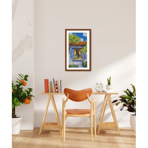 Cross-stitch kits Mediterranean reverie (Landscapes), AH-291  від Абрис Арт - купити з доставкою ✿ Найкраща ціна від виробника ✿ Оптом та в роздріб ✿ Придбати Big kits for cross stitch embroidery