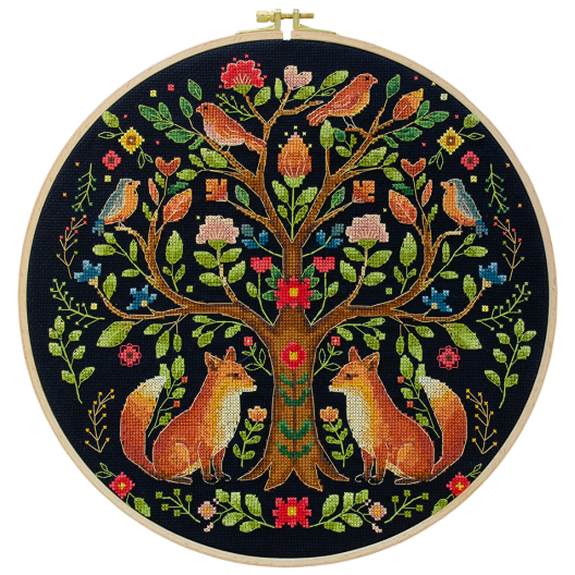 Cross-stitch kits The Tree of Forest Tales (Ethnic themes), AH-298  від Абрис Арт - купити з доставкою ✿ Найкраща ціна від виробника ✿ Оптом та в роздріб ✿ Придбати Big kits for cross stitch embroidery