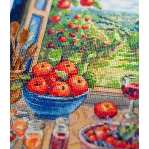 Cross-stitch kits In the Apple Paradise (Still life), AH-305  від Абрис Арт - купити з доставкою ✿ Найкраща ціна від виробника ✿ Оптом та в роздріб ✿ Придбати Big kits for cross stitch embroidery