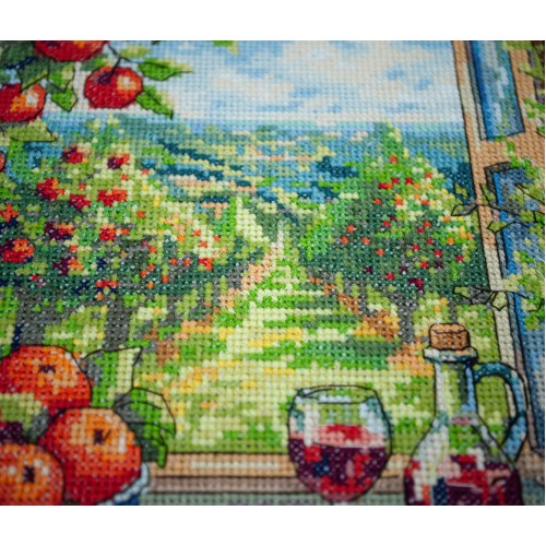 Cross-stitch kits In the Apple Paradise (Still life), AH-305  від Абрис Арт - купити з доставкою ✿ Найкраща ціна від виробника ✿ Оптом та в роздріб ✿ Придбати Big kits for cross stitch embroidery