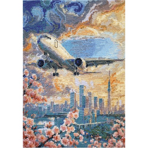 Cross-stitch kits Above the sky (Landscapes), AH-308  від Абрис Арт - купити з доставкою ✿ Найкраща ціна від виробника ✿ Оптом та в роздріб ✿ Придбати Big kits for cross stitch embroidery