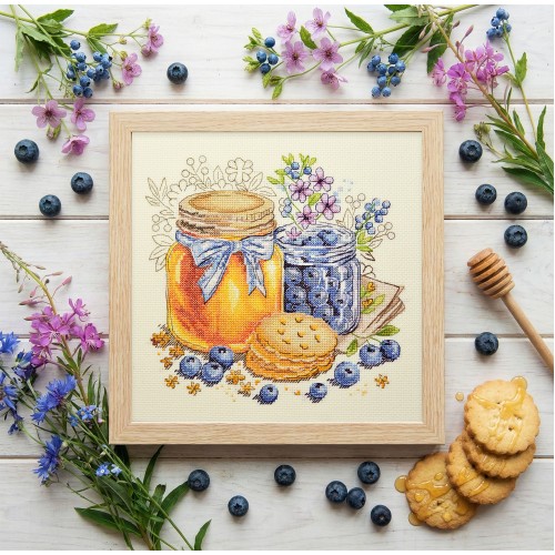 Cross-stitch kits Taste of Summer (Still life), AH-311  від Абрис Арт - купити з доставкою ✿ Найкраща ціна від виробника ✿ Оптом та в роздріб ✿ Придбати Big kits for cross stitch embroidery