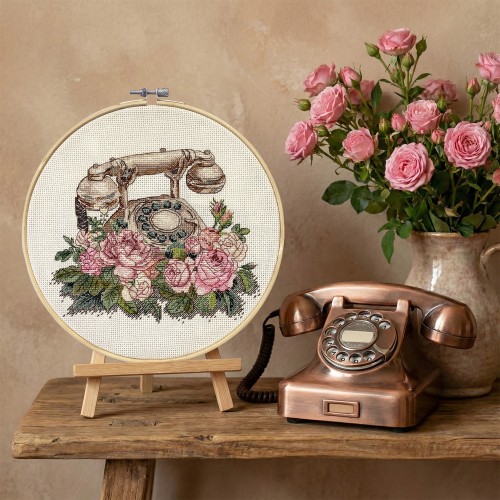 Cross-stitch kits Waiting for Your Call (Retro), AH-312  від Абрис Арт - купити з доставкою ✿ Найкраща ціна від виробника ✿ Оптом та в роздріб ✿ Придбати Big kits for cross stitch embroidery