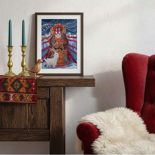 Cross-stitch kits Winter motanka doll (Ethnic themes), AH-314  від Абрис Арт - купити з доставкою ✿ Найкраща ціна від виробника ✿ Оптом та в роздріб ✿ Придбати Big kits for cross stitch embroidery