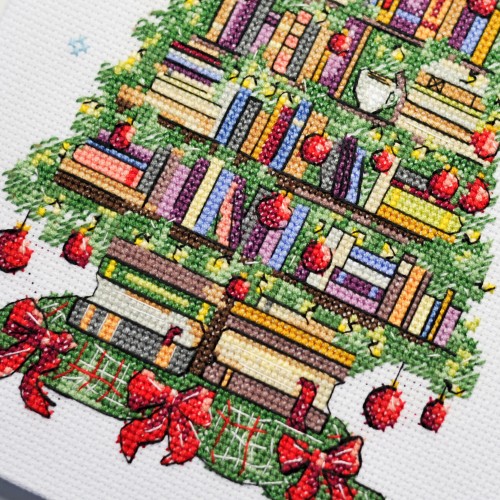 Cross-stitch kits Reader's Christmas tree (Winter tale), AH-315  від Абрис Арт - купити з доставкою ✿ Найкраща ціна від виробника ✿ Оптом та в роздріб ✿ Придбати Big kits for cross stitch embroidery