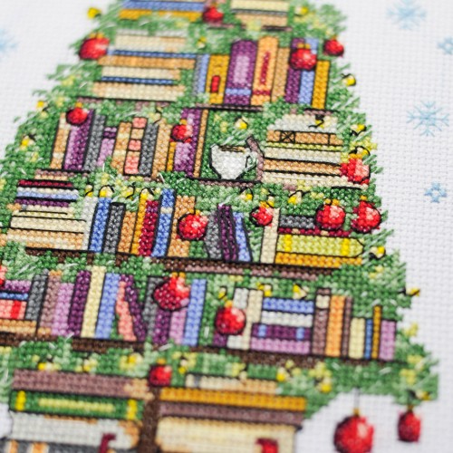 Cross-stitch kits Reader's Christmas tree (Winter tale), AH-315  від Абрис Арт - купити з доставкою ✿ Найкраща ціна від виробника ✿ Оптом та в роздріб ✿ Придбати Big kits for cross stitch embroidery