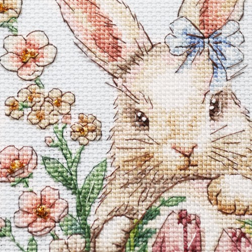 Cross-stitch kits Easter bunny waiting (Easter Scenes), AH-316  від Абрис Арт - купити з доставкою ✿ Найкраща ціна від виробника ✿ Оптом та в роздріб ✿ Придбати Big kits for cross stitch embroidery
