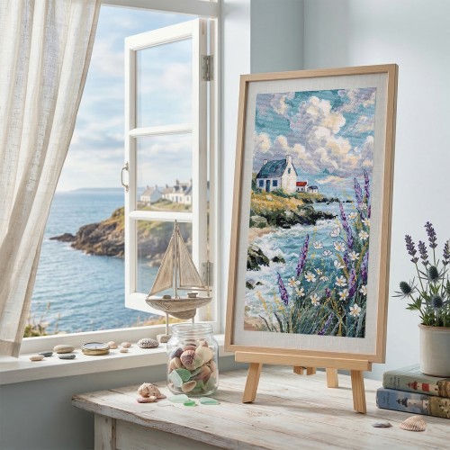 Cross-stitch kits When the Sea Is a Dream (Landscapes), AH-318  від Абрис Арт - купити з доставкою ✿ Найкраща ціна від виробника ✿ Оптом та в роздріб ✿ Придбати Big kits for cross stitch embroidery