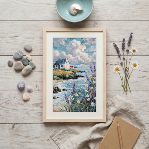 Cross-stitch kits When the Sea Is a Dream (Landscapes), AH-318  від Абрис Арт - купити з доставкою ✿ Найкраща ціна від виробника ✿ Оптом та в роздріб ✿ Придбати Big kits for cross stitch embroidery