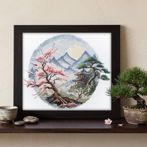 Cross-stitch kits A quiet place (Landscapes), AH-319  від Абрис Арт - купити з доставкою ✿ Найкраща ціна від виробника ✿ Оптом та в роздріб ✿ Придбати Big kits for cross stitch embroidery