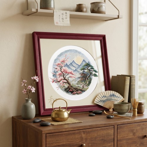 Cross-stitch kits A quiet place (Landscapes), AH-319  від Абрис Арт - купити з доставкою ✿ Найкраща ціна від виробника ✿ Оптом та в роздріб ✿ Придбати Big kits for cross stitch embroidery