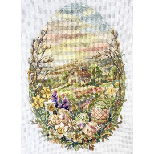 Cross-stitch kits The Easter Miracle (Easter Scenes), AH-322  від Абрис Арт - купити з доставкою ✿ Найкраща ціна від виробника ✿ Оптом та в роздріб ✿ Придбати Big kits for cross stitch embroidery