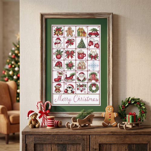 Cross-stitch kits Christmas Advent (Winter tale), AH-324  від Абрис Арт - купити з доставкою ✿ Найкраща ціна від виробника ✿ Оптом та в роздріб ✿ Придбати Big kits for cross stitch embroidery