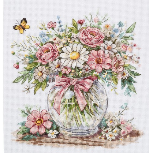 Cross-stitch kits Floral mood (Still life), AH-325  від Абрис Арт - купити з доставкою ✿ Найкраща ціна від виробника ✿ Оптом та в роздріб ✿ Придбати Big kits for cross stitch embroidery