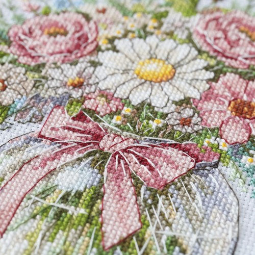 Cross-stitch kits Floral mood (Still life), AH-325  від Абрис Арт - купити з доставкою ✿ Найкраща ціна від виробника ✿ Оптом та в роздріб ✿ Придбати Big kits for cross stitch embroidery