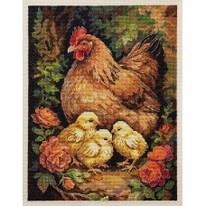 Cross-stitch kits Hen in the Yard (Animals and birds)