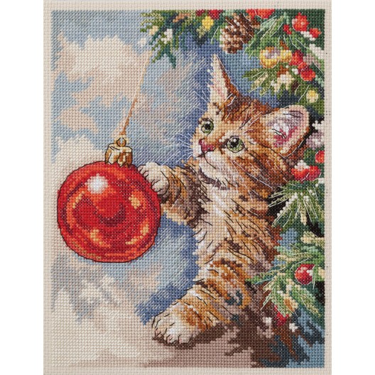 Cross-stitch kits Furry rascal (Winter tale), AH-328  від Абрис Арт - купити з доставкою ✿ Найкраща ціна від виробника ✿ Оптом та в роздріб ✿ Придбати Big kits for cross stitch embroidery