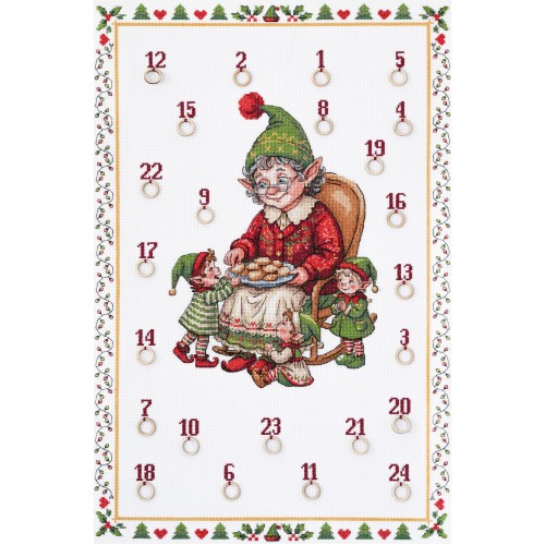 Cross-stitch kits A treat for the elves (Winter tale), AH-332  від Абрис Арт - купити з доставкою ✿ Найкраща ціна від виробника ✿ Оптом та в роздріб ✿ Придбати Big kits for cross stitch embroidery