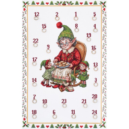Cross-stitch kits A treat for the elves (Winter tale), AH-332  від Абрис Арт - купити з доставкою ✿ Найкраща ціна від виробника ✿ Оптом та в роздріб ✿ Придбати Big kits for cross stitch embroidery