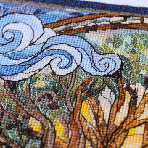 Cross-stitch kits Eternal tree (Deco Scenes), AH-333  від Абрис Арт - купити з доставкою ✿ Найкраща ціна від виробника ✿ Оптом та в роздріб ✿ Придбати Big kits for cross stitch embroidery