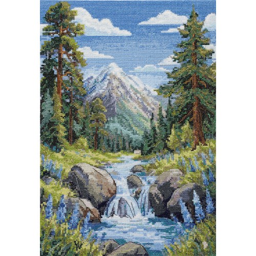 Cross-stitch kits Faraway mountains (Landscapes)