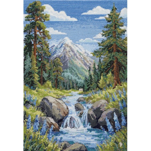 Cross-stitch kits Faraway mountains (Landscapes)