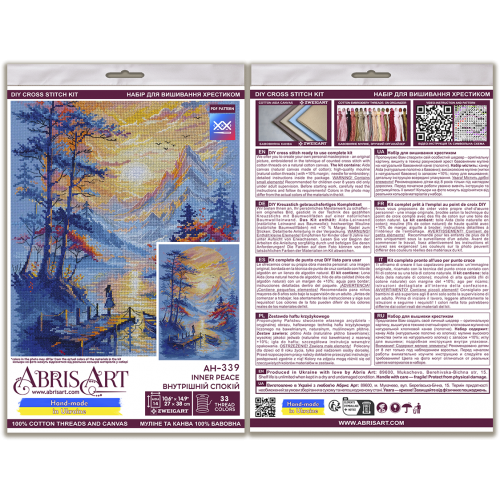 Cross-stitch kits Inner Peace (Landscapes), AH-339  від Абрис Арт - купити з доставкою ✿ Найкраща ціна від виробника ✿ Оптом та в роздріб ✿ Придбати Big kits for cross stitch embroidery