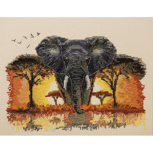 Cross-stitch kits Master of the Savannah (Animals and birds), AH-340  від Абрис Арт - купити з доставкою ✿ Найкраща ціна від виробника ✿ Оптом та в роздріб ✿ Придбати Big kits for cross stitch embroidery