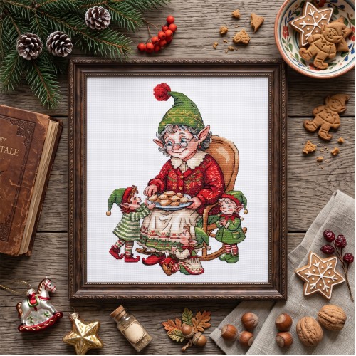 Cross-stitch kits Grandma's Treats (Winter tale), AH-346  від Абрис Арт - купити з доставкою ✿ Найкраща ціна від виробника ✿ Оптом та в роздріб ✿ Придбати Big kits for cross stitch embroidery
