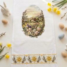 Cross-stitch kits Rushnyk «Blooming Easter Egg» (Easter Scenes)