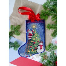 DIY Cross-stitch boot kit Spark the celebration (Winter tale)