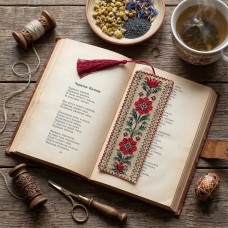 Cross-stitch kits Bookmark "Floral talisman" (Ethnic themes)