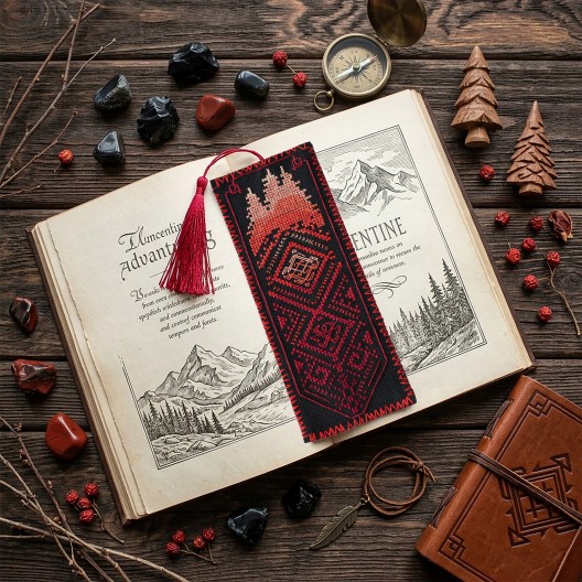 Cross-stitch kits Bookmark "Mountain's magic" (Ethnic themes)