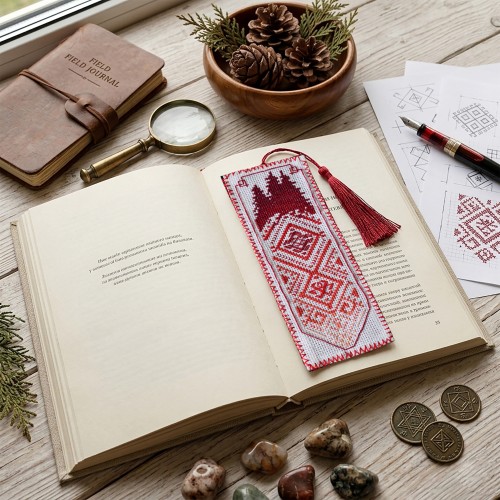 Cross-stitch kits Bookmark "Mountain's magic" (Ethnic themes)