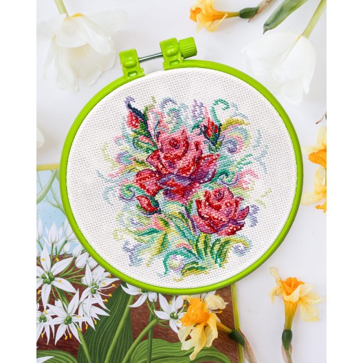 Cross-stitch kits Spring roses