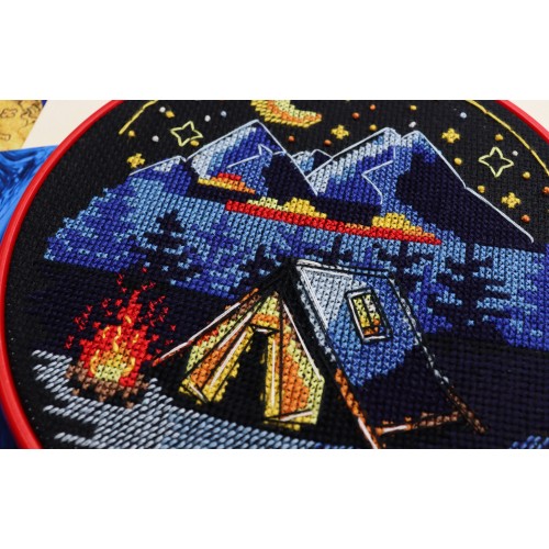 Cross-stitch kits Around the campfire