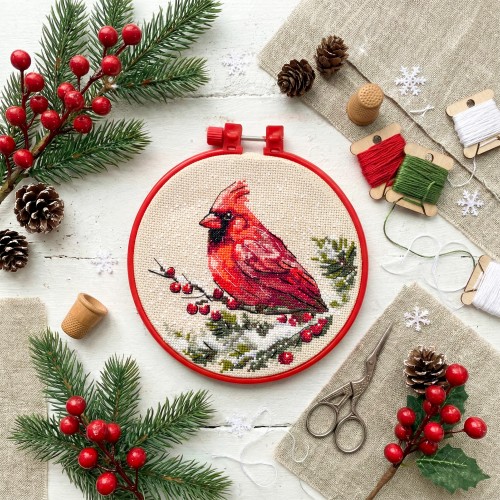 Cross-stitch kits Winter Cardinal (Winter tale), AHM-096 від Абрис Арт - купити з доставкою ✿ Найкраща ціна від виробника ✿ Оптом та в роздріб ✿ Придбати Kits-miniature for cross stitch Cross-stitch kits Winter Cardinal (Winter tale), AHM-096 від Абрис Арт - купити з доставкою ✿ Найкраща ціна від виробника ✿ Оптом та в роздріб ✿ Придбати Kits-miniature for cross stitch