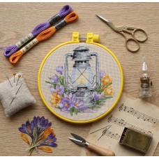 Cross-stitch kits Spring saffron (Still life)