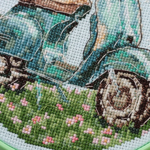 Cross-stitch kits Moped ride (Transport), AHM-098  від Абрис Арт - купити з доставкою ✿ Найкраща ціна від виробника ✿ Оптом та в роздріб ✿ Придбати Kits-miniature for cross stitch