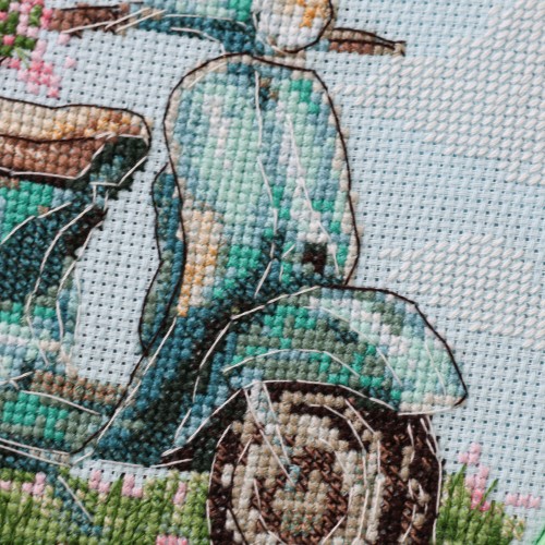 Cross-stitch kits Moped ride (Transport), AHM-098  від Абрис Арт - купити з доставкою ✿ Найкраща ціна від виробника ✿ Оптом та в роздріб ✿ Придбати Kits-miniature for cross stitch