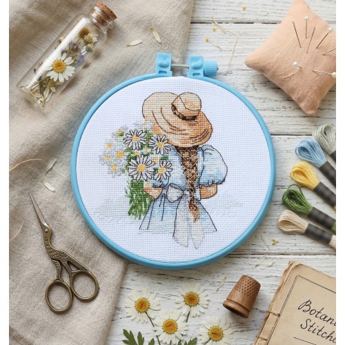 Cross-stitch kits Daisies for her (Romantic Stories), AHM-099  від Абрис Арт - купити з доставкою ✿ Найкраща ціна від виробника ✿ Оптом та в роздріб ✿ Придбати Kits-miniature for cross stitch