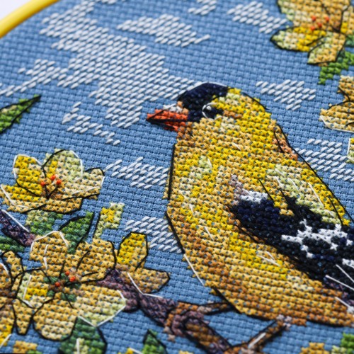 Cross-stitch kits Sunny guest (Animals and birds), AHM-100  від Абрис Арт - купити з доставкою ✿ Найкраща ціна від виробника ✿ Оптом та в роздріб ✿ Придбати Kits-miniature for cross stitch
