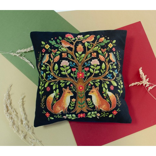 Cross-stitch kits The Tree of Forest Tales (Ethnic themes), AHP-021  від Абрис Арт - купити з доставкою ✿ Найкраща ціна від виробника ✿ Оптом та в роздріб ✿ Придбати Cushion kits with cross stitch
