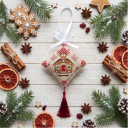 Cross-stitch kits three-dimensional decoration Christmas Treat (Winter tale), AHT-005  від Абрис Арт - купити з доставкою ✿ Найкраща ціна від виробника ✿ Оптом та в роздріб ✿ Придбати Cross stitch kits to create 3D decoration